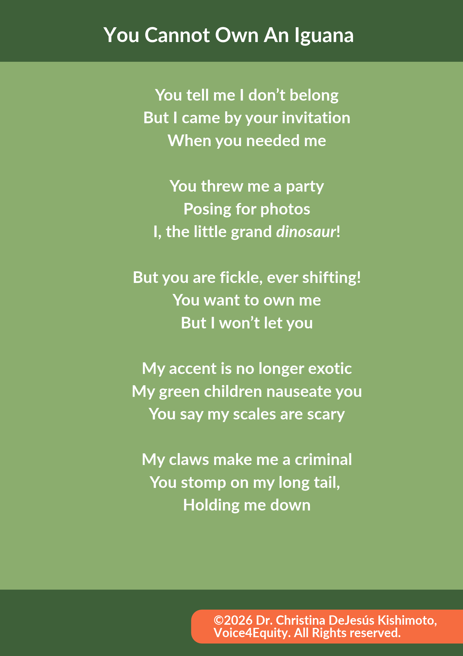 You Cannot Own an Iguana, page 2