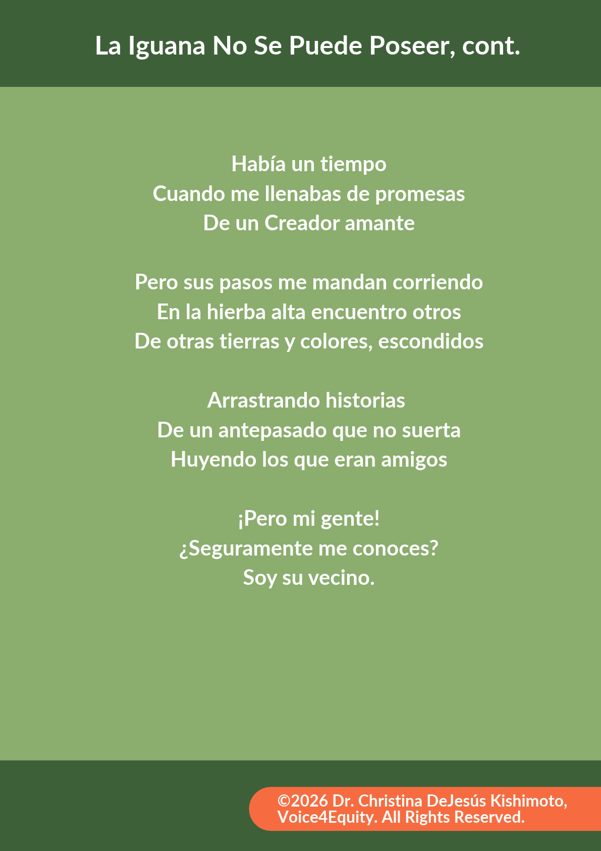 La Iguana No Se Puede Poseer, page 3