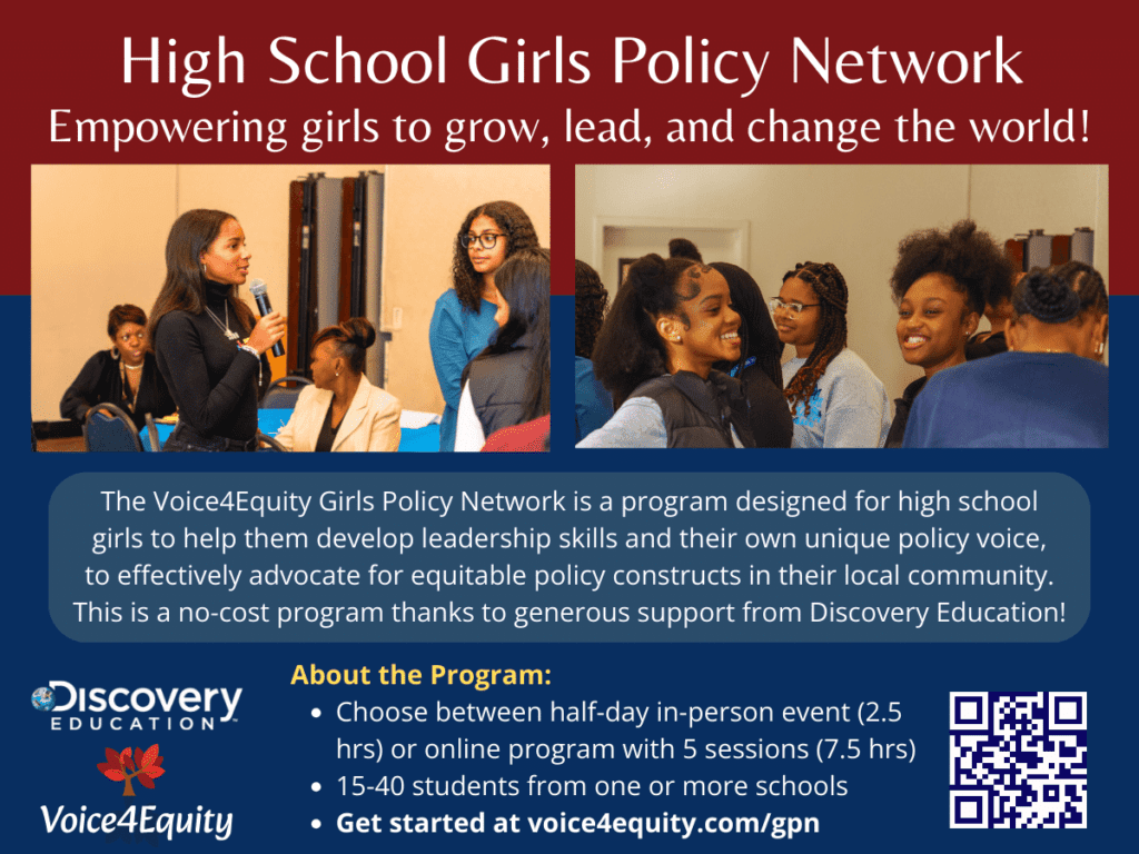 The Girls' Policy Network empowers high-school girls to develop their policy voice and perspective.