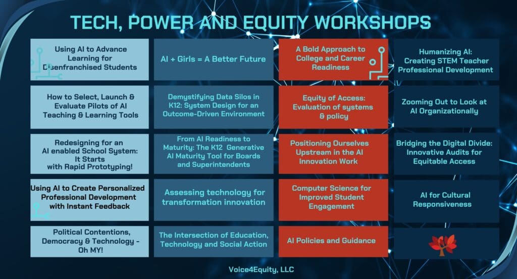 Tech, Power, and Equity Workshops