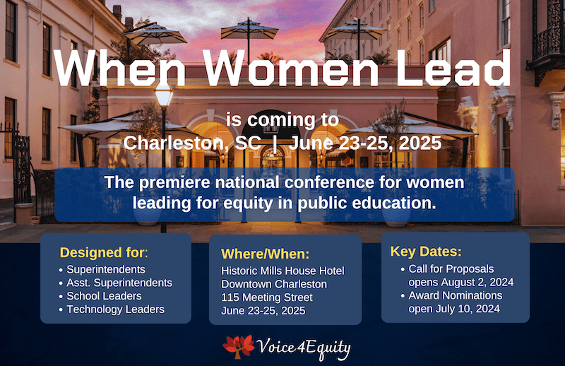 When Women Lead 2025 by Voice4Equity, Charleston, S.C. June 23-25, 2025