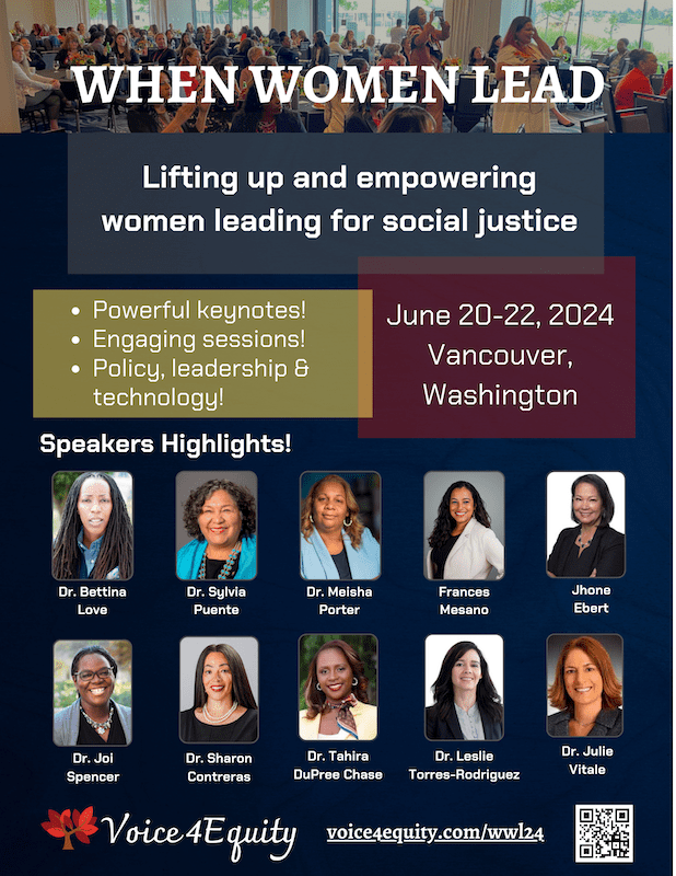 Voice4Equity's When Women Lead Summit has amazing speakers and presenters!
